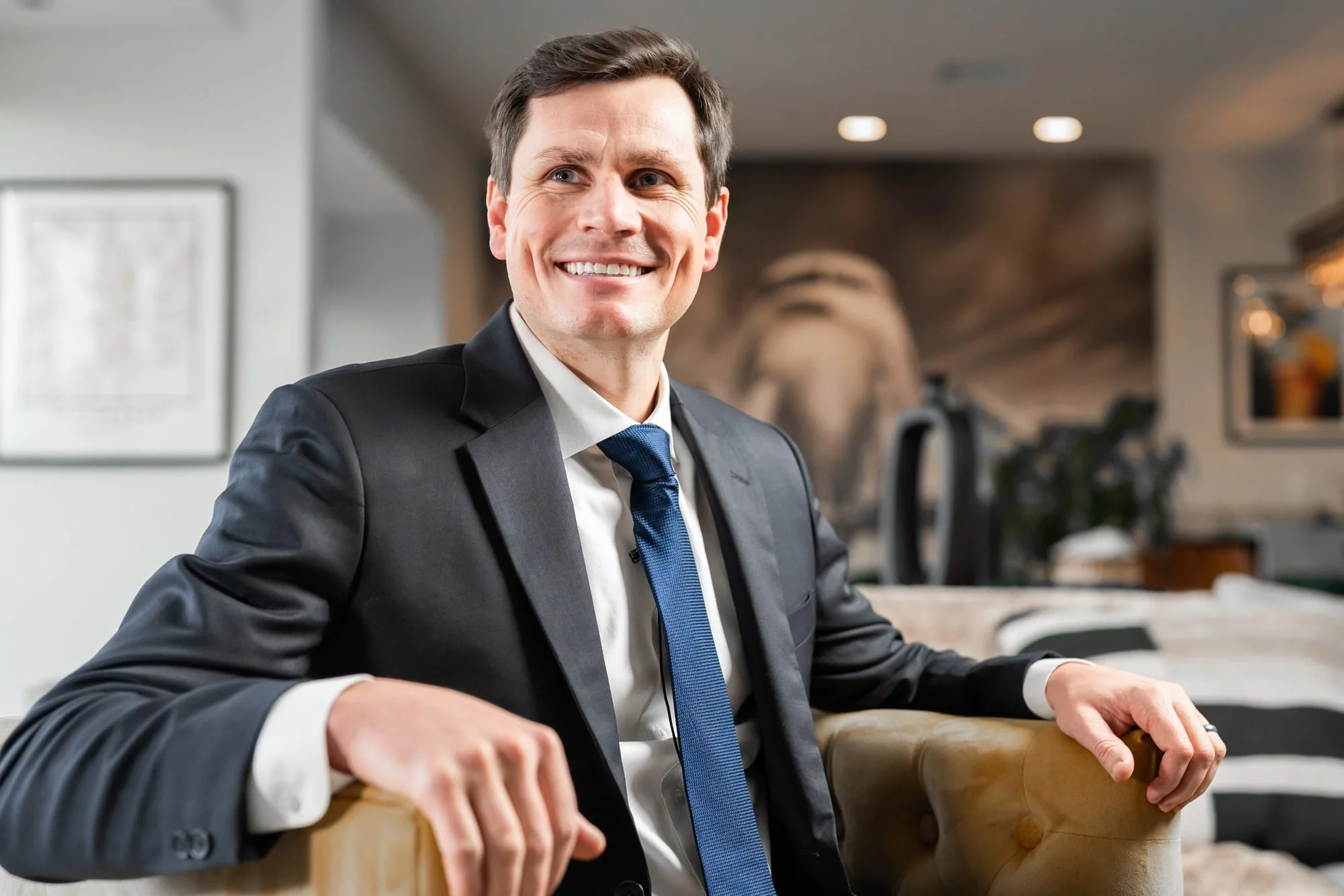 Rob Holdcroft, independent financial advisor in Beaver, PA, in his office
