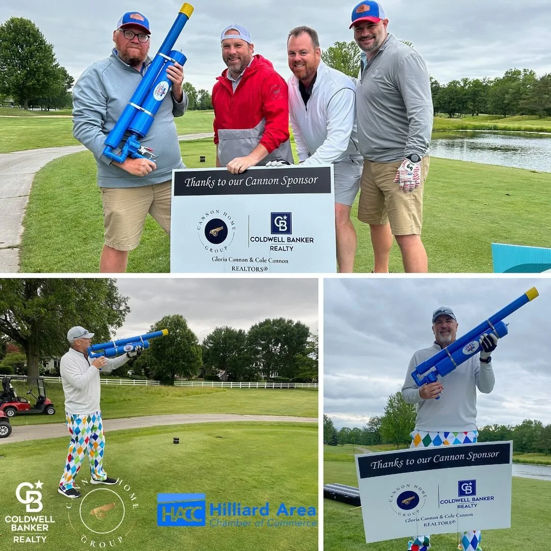 ✨ We were so honored to be a sponsor of the Hilliard Area Chamber of Commerce Golf Outing this year! Hopefully everyone had a blast with the Golf Cannon. 
✨ We&rsquo;re proud to be a part of this vibrant community and support the local businesses tha