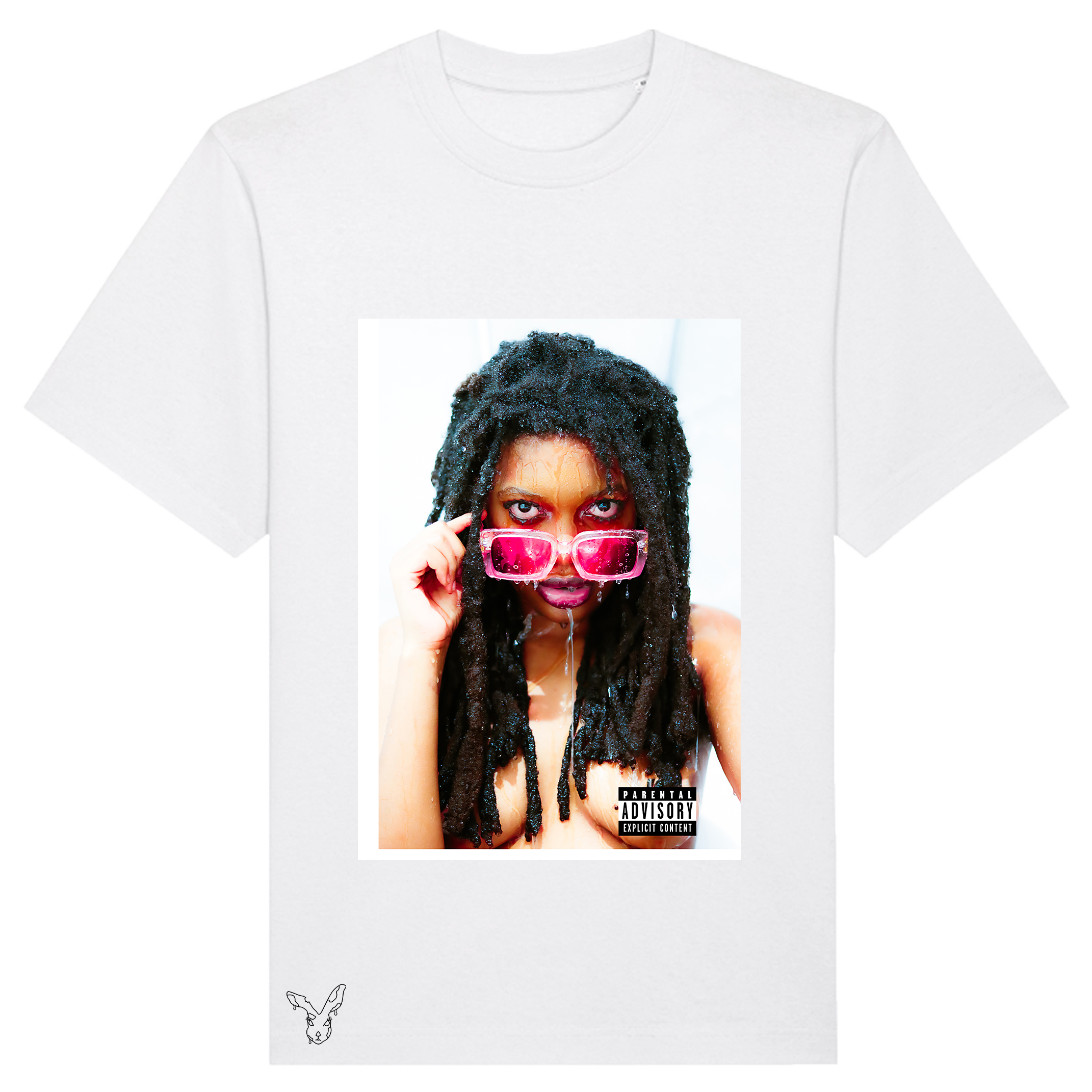 Sunglasses Album Cover T-Shirt White