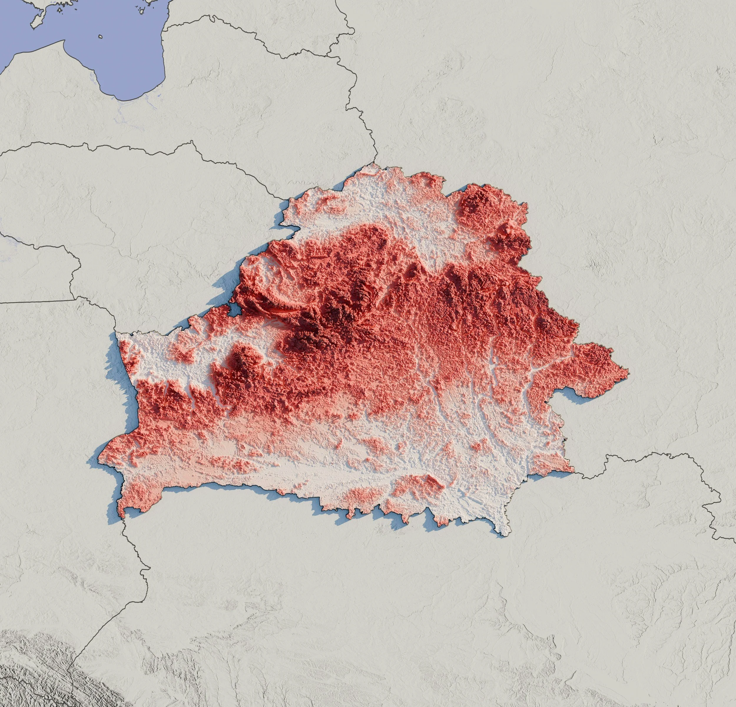 Map showing the country of France with surrounding countries in lighter shades, and a highlighted area in red in the southern part of France.
