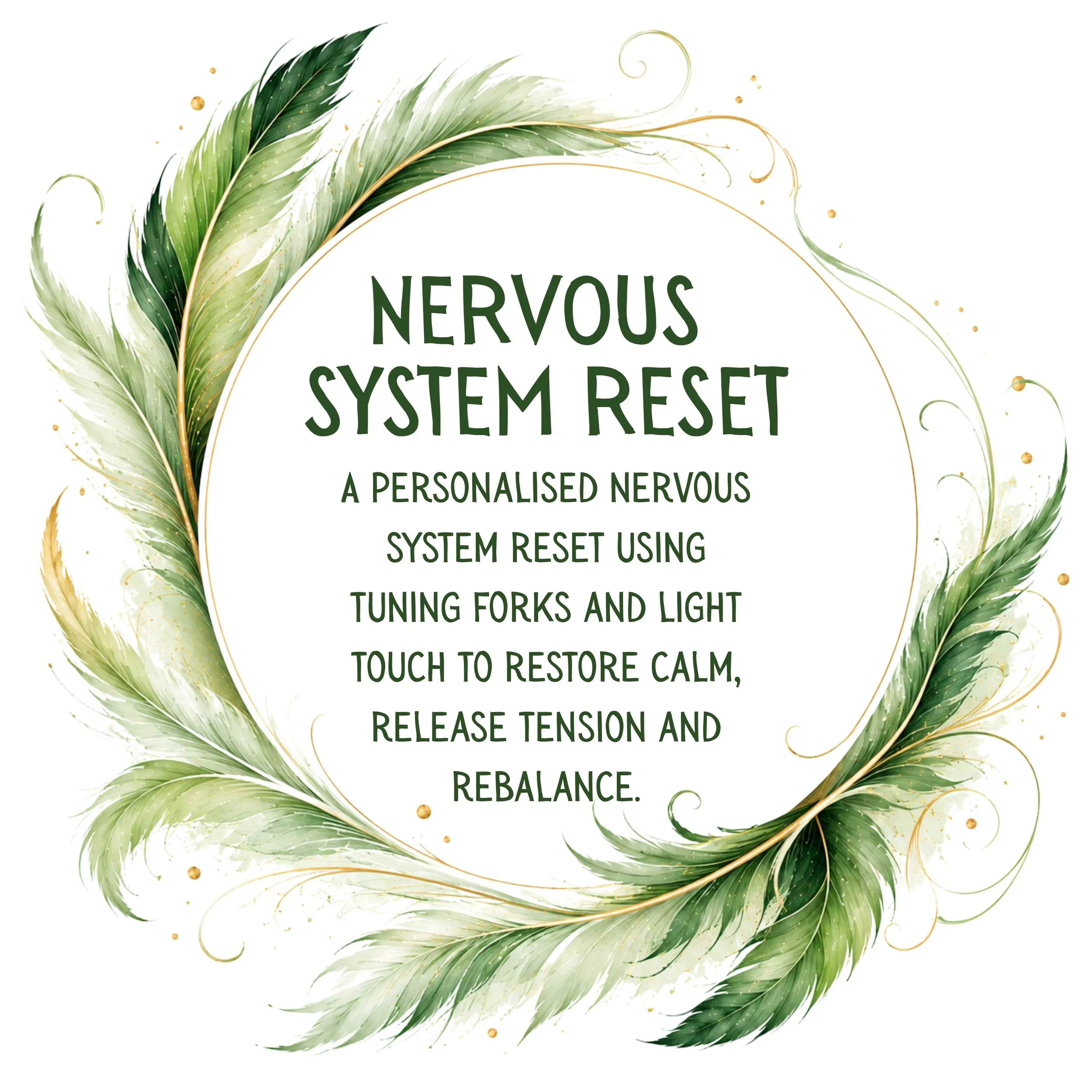 Nervous System Reset at Phoenix Mind Body Breathe in Long Sutton using tuning forks and light touch to restore calm and release tension.