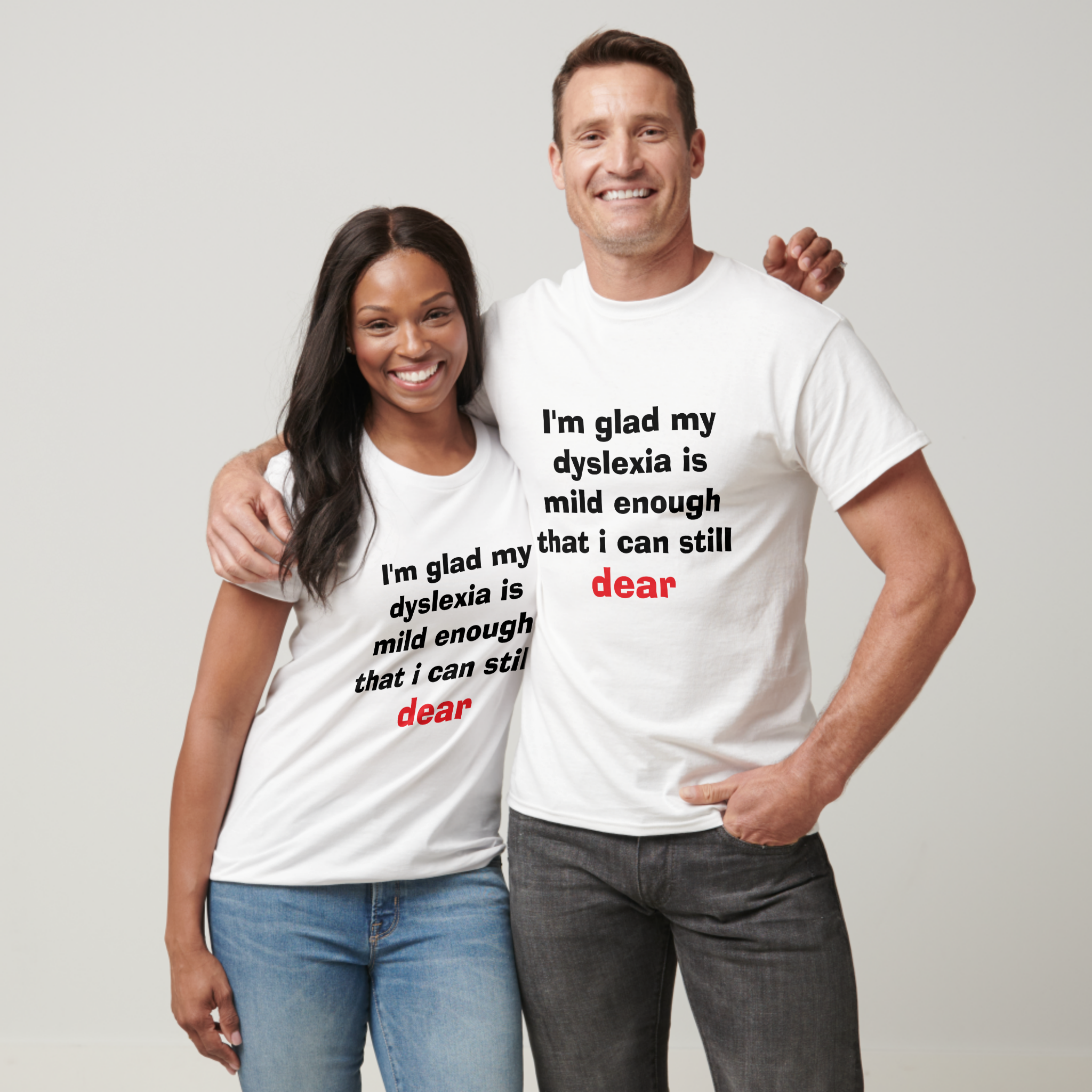 Zazzle Mild Dyslexia Funny Wordplay Graphic Design T-Shirt (Unisex).png