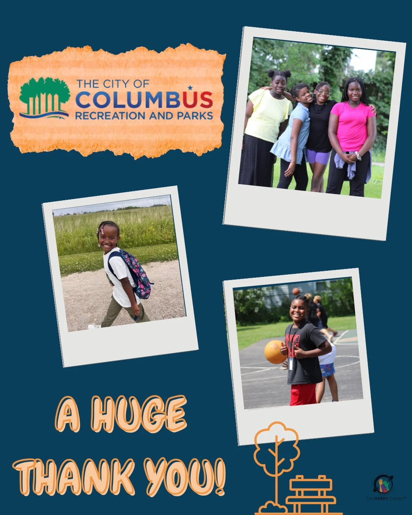 A huge thank you to Columbus Parks and Recreation for supporting our summer program and helping us make this summer one to remember! ☀️💙 Your partnership gave our Hardy Kids opportunities to learn, grow, explore, and make memories all summer long. W