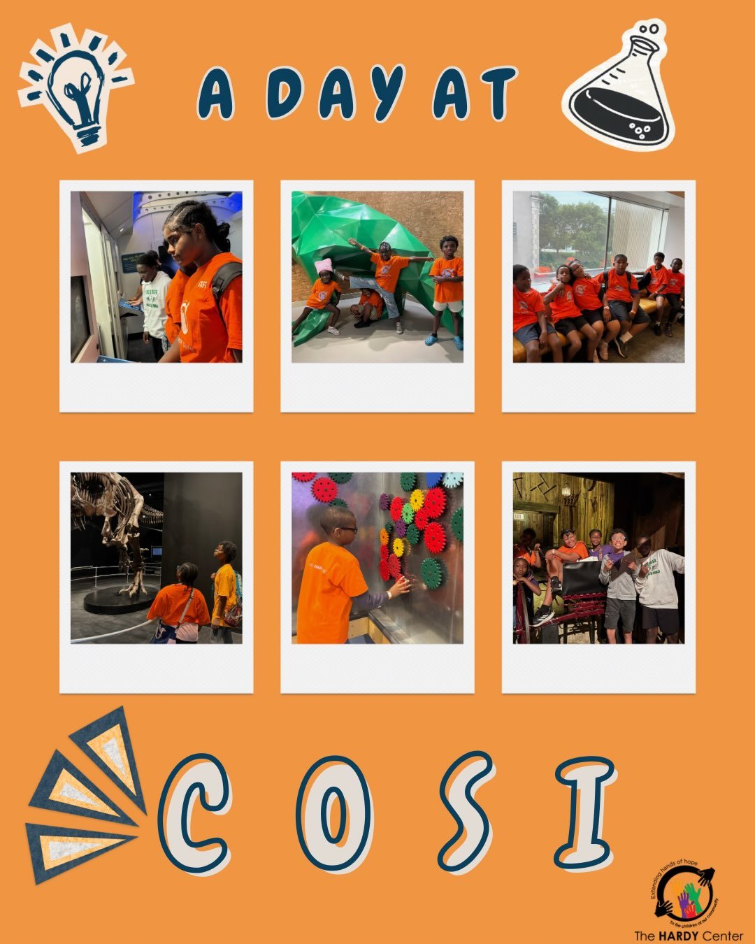 During the last week of our program, our students got to take an exciting field trip to COSI! They had a blast exploring all of the different exhibits and activities! They also got to further their learning for our STEAM curriculum! 💙