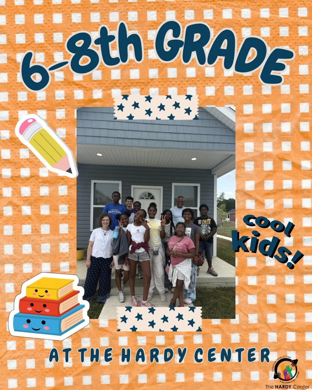 Our 6-8th graders are growing and inspiring us at The Hardy Center everyday! Their compassion, love for learning, kindness, and dedication shows and sets an example for all of the younger students! 🧡