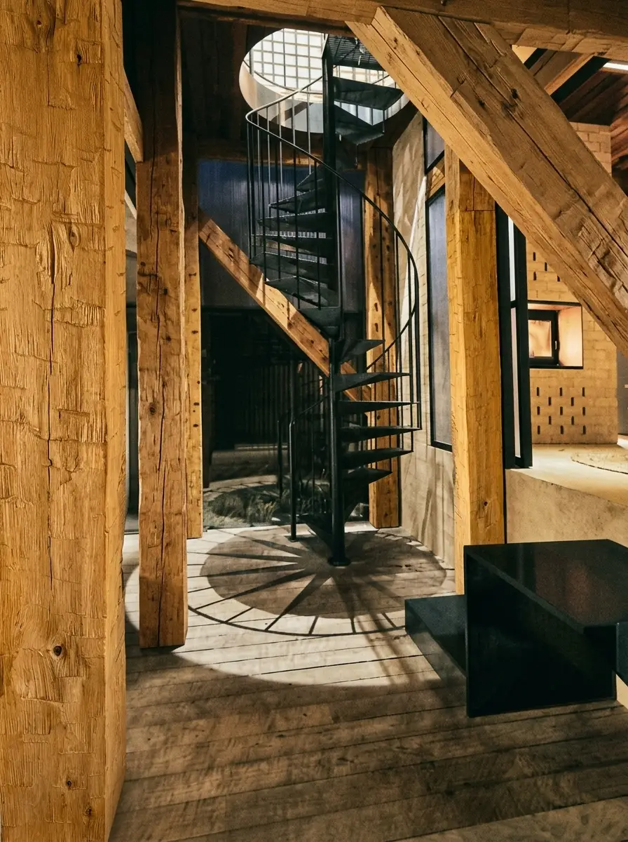 HAND HEWN BEAMS