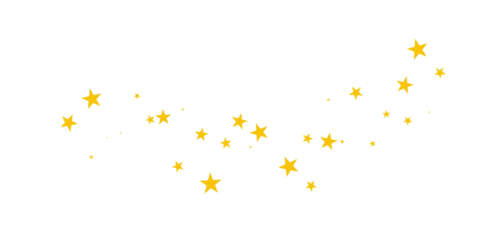 Sun and star constellations with yellow stars on a black background.