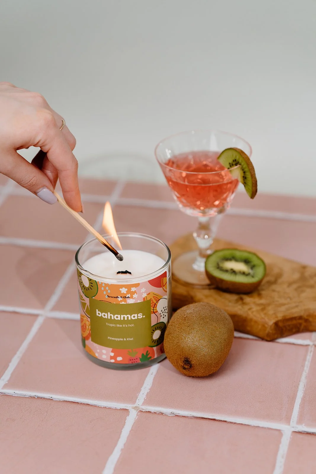 Seventh & Oak home fragrance candle from Annabel Okeya's DTC brand