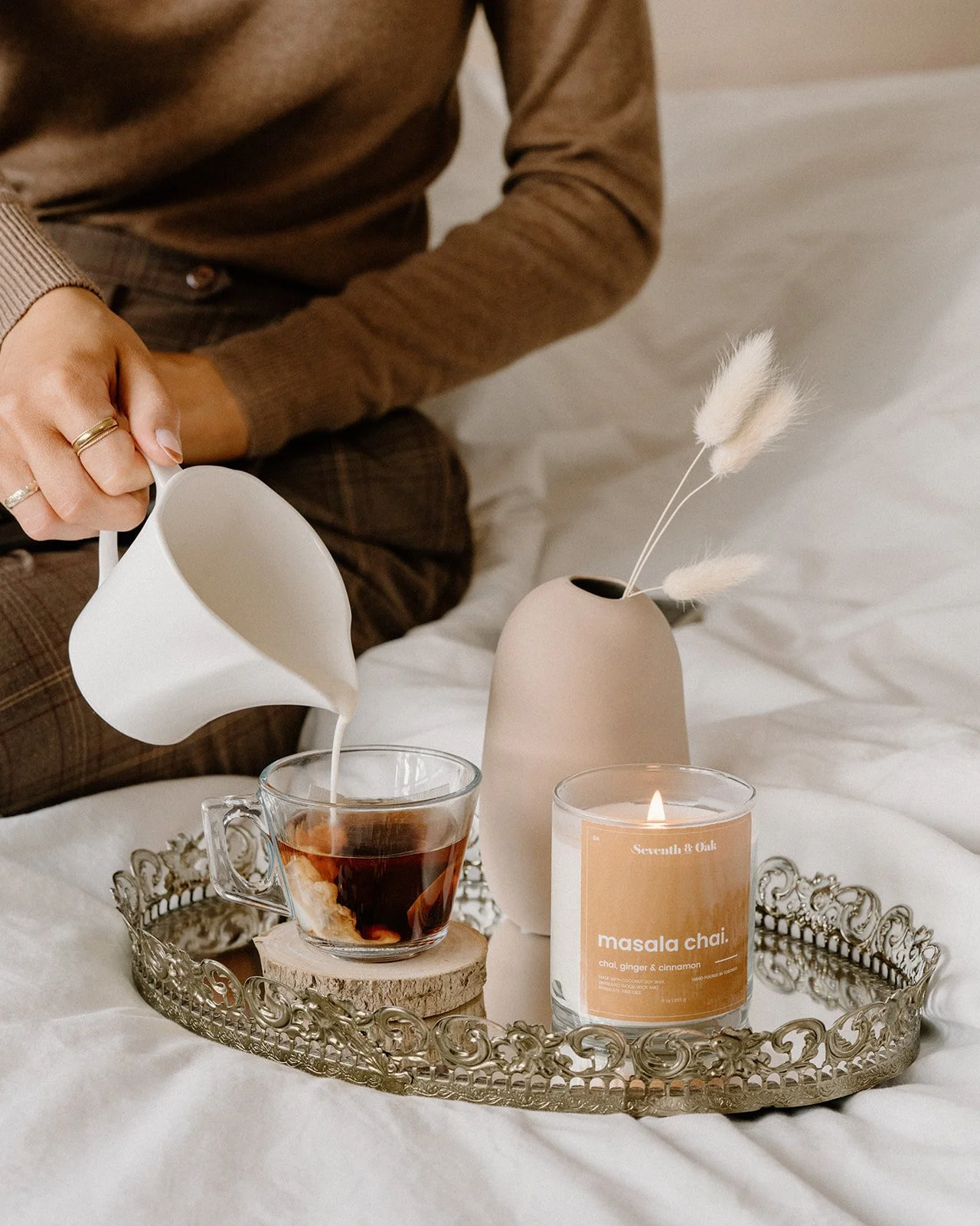 Seventh & Oak home fragrance candle from Annabel Okeya's DTC brand