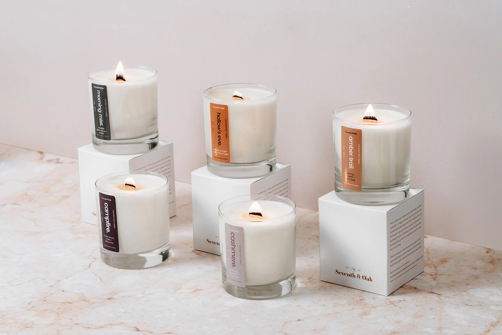 Seventh & Oak home fragrance candle from Annabel Okeya's DTC brand