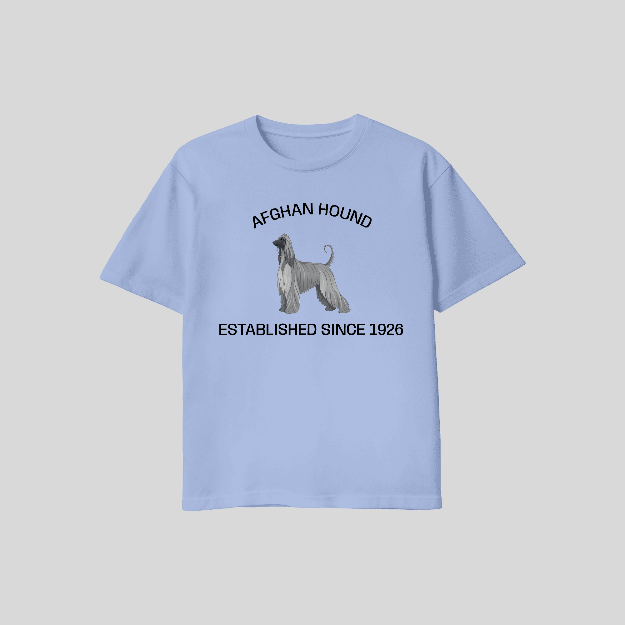 AFGHAN HOUND ESTABLISHED blue shirt.png