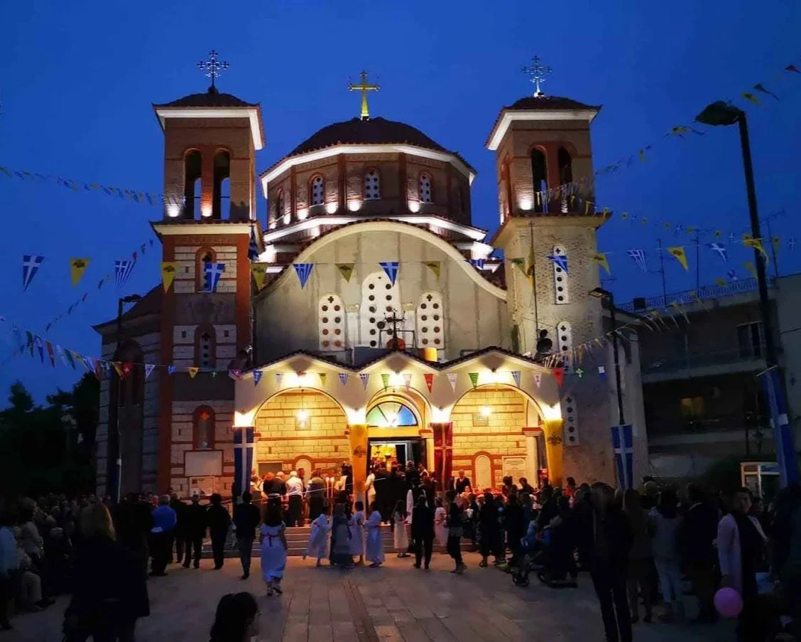 Agios Konstantinos church located in the Neo Byzantio district of Nafplio, Greece.