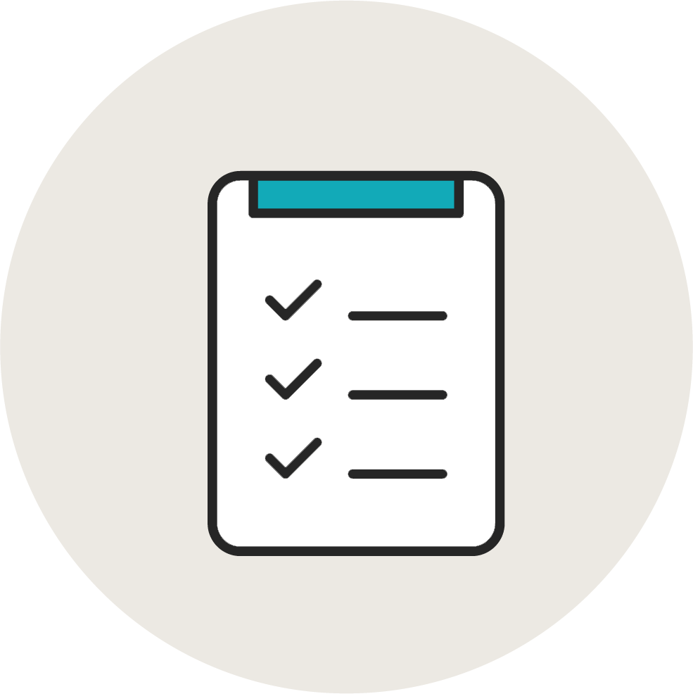 An icon of a checklist
