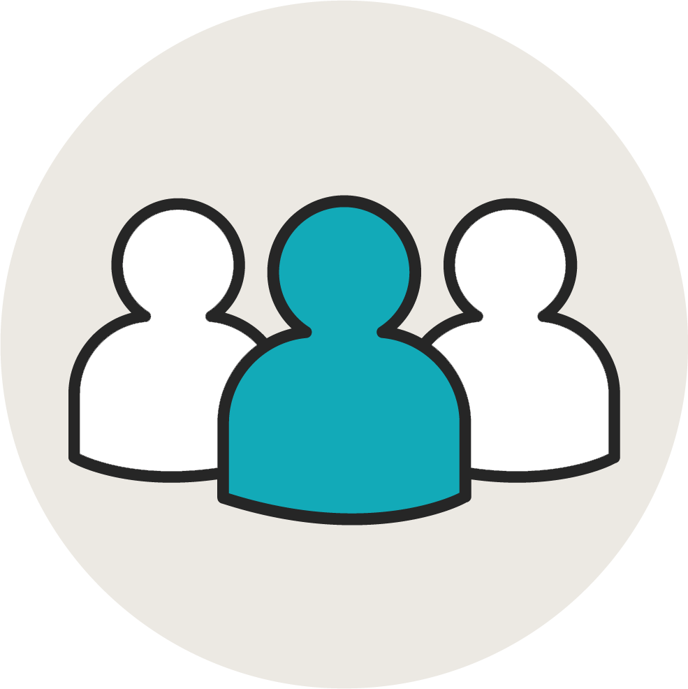 Three people to represent mediation