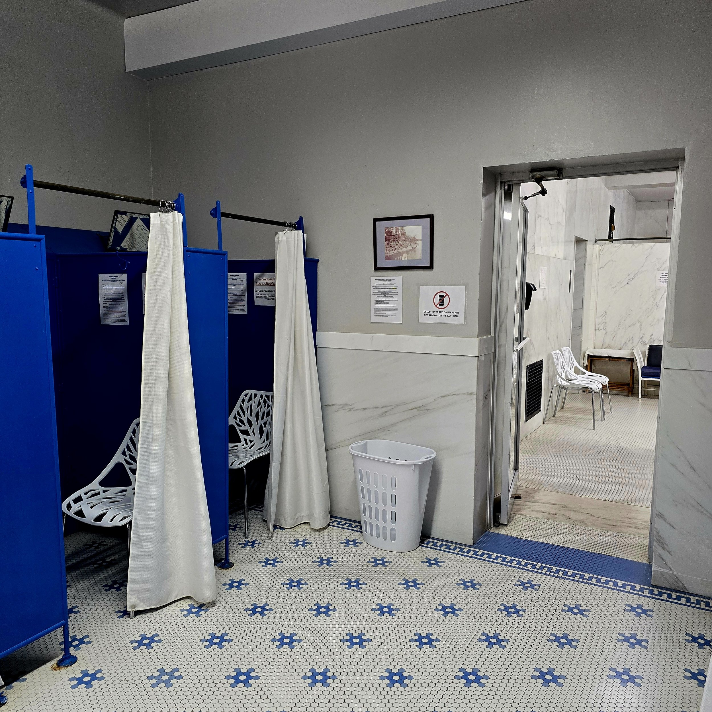 Changing area at Buckstaff Bathhouse
