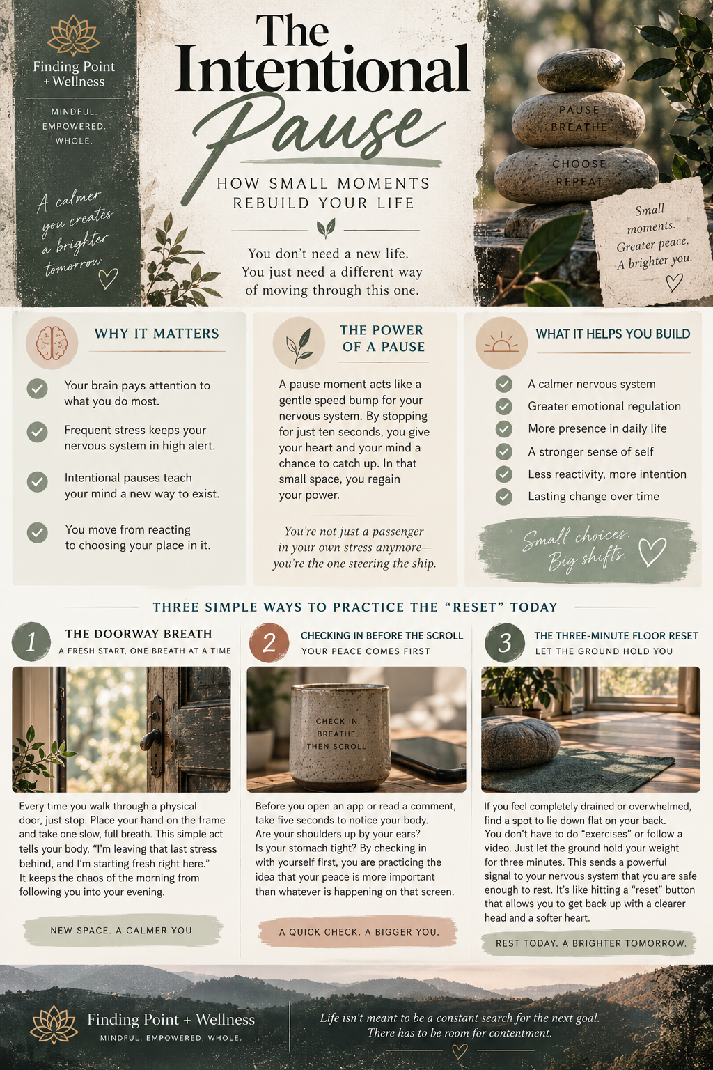 The Intentional Pause skills infographic
