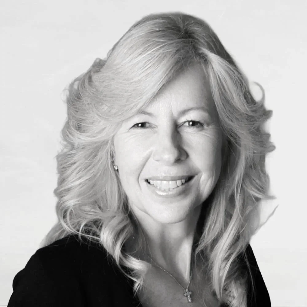 Black and white portrait of Dr. Sharon May.