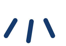 Black graphic with three inclined blue lines.