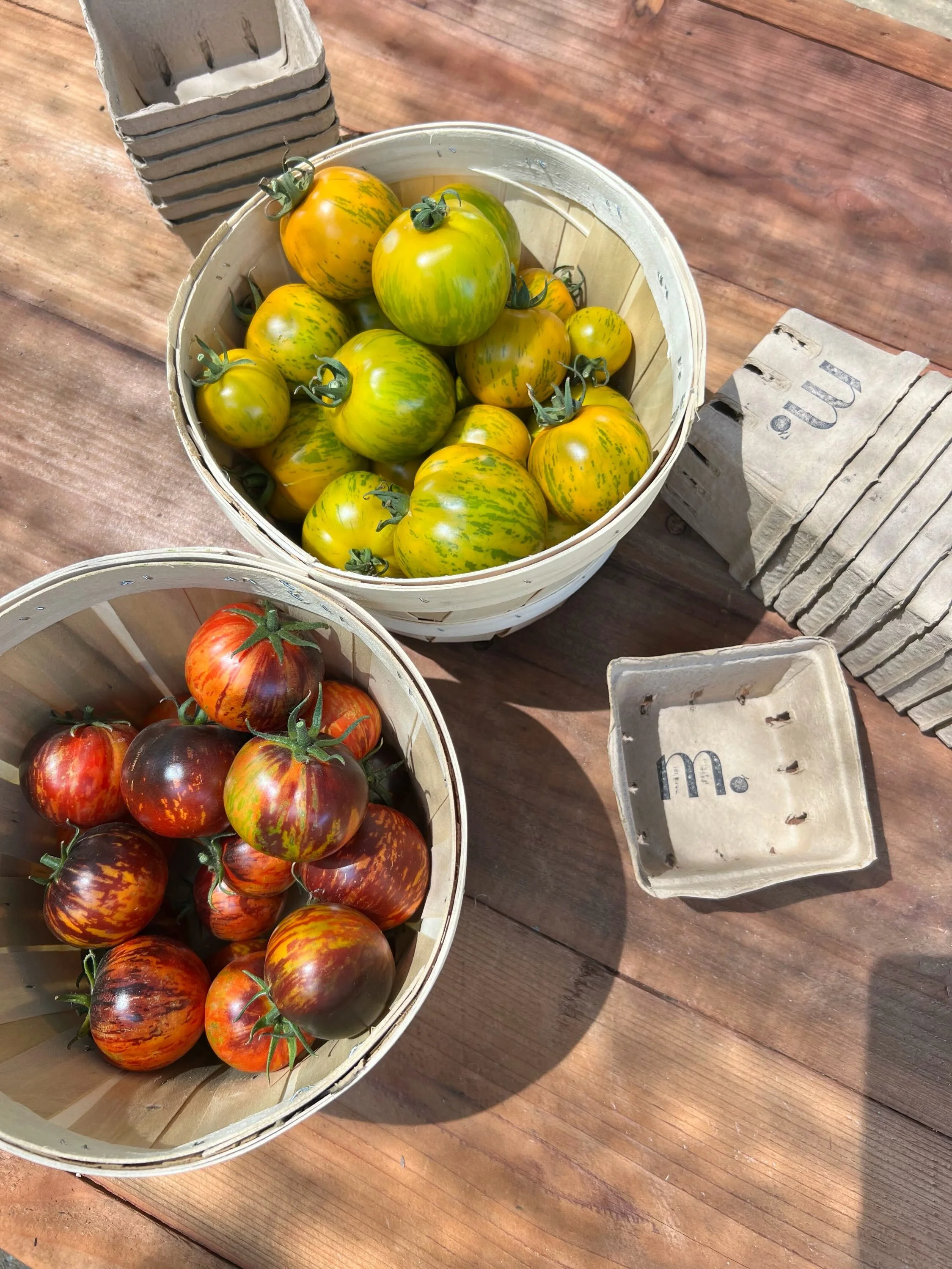 If we aren&rsquo;t busy boxing up these best-in-season beauties for you, then we&rsquo;re just putting them on our own plates. - m. 🍅❤️
