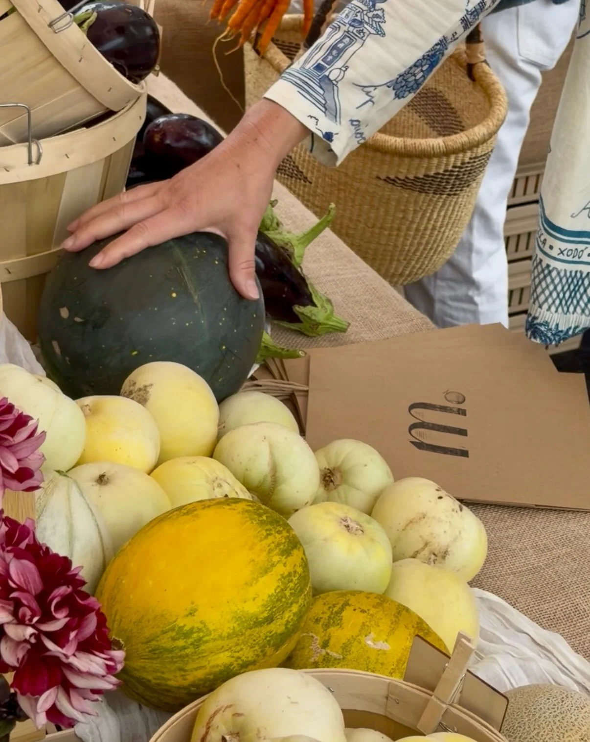 This week, our hands are full harvesting for two farmers markets &mdash; all the better to fill yours, too. - m.