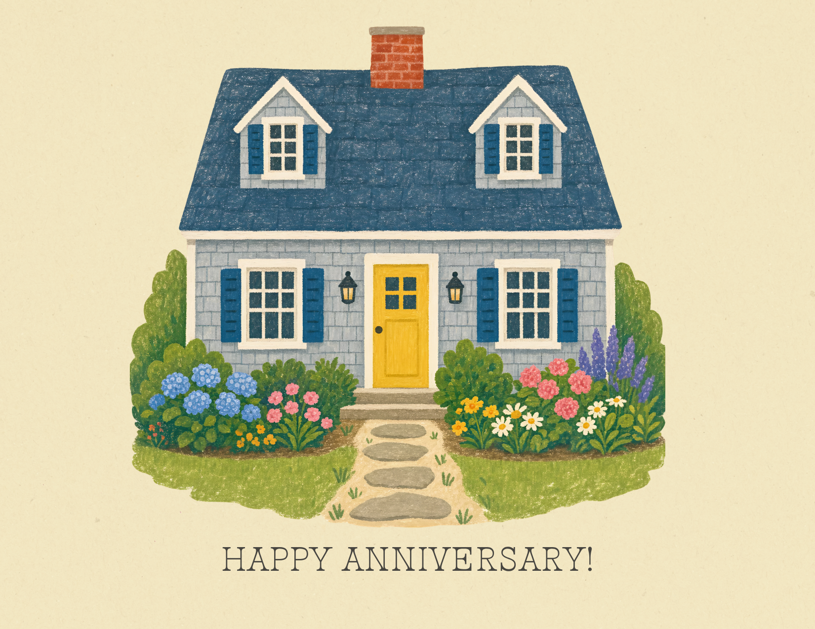 Happy Anniversary Postcard