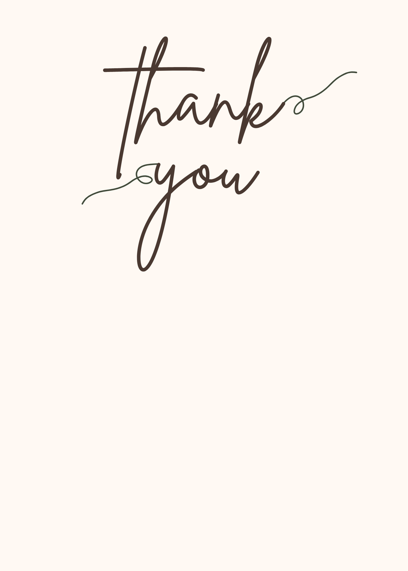 Cream Artistry Thank-You Note