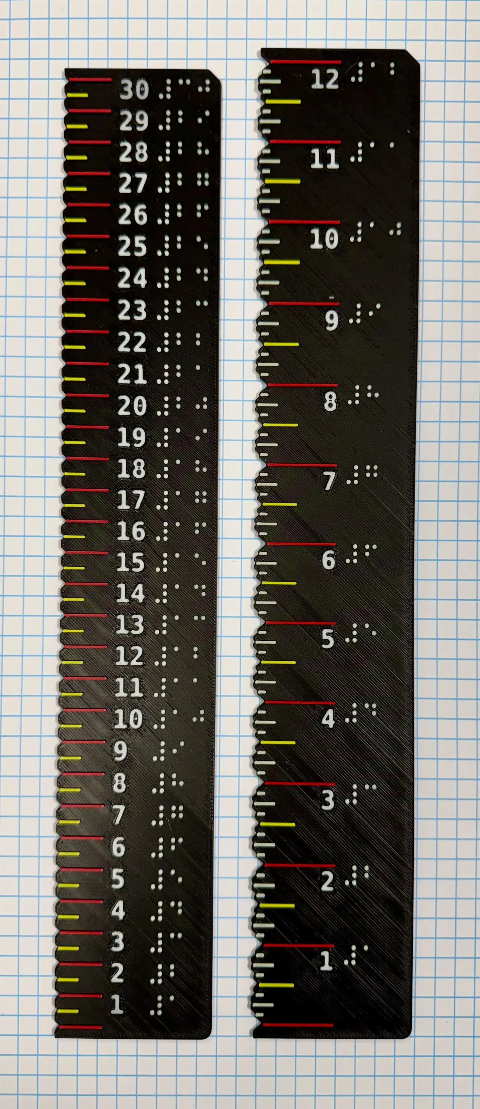 Tactile Braille Ruler