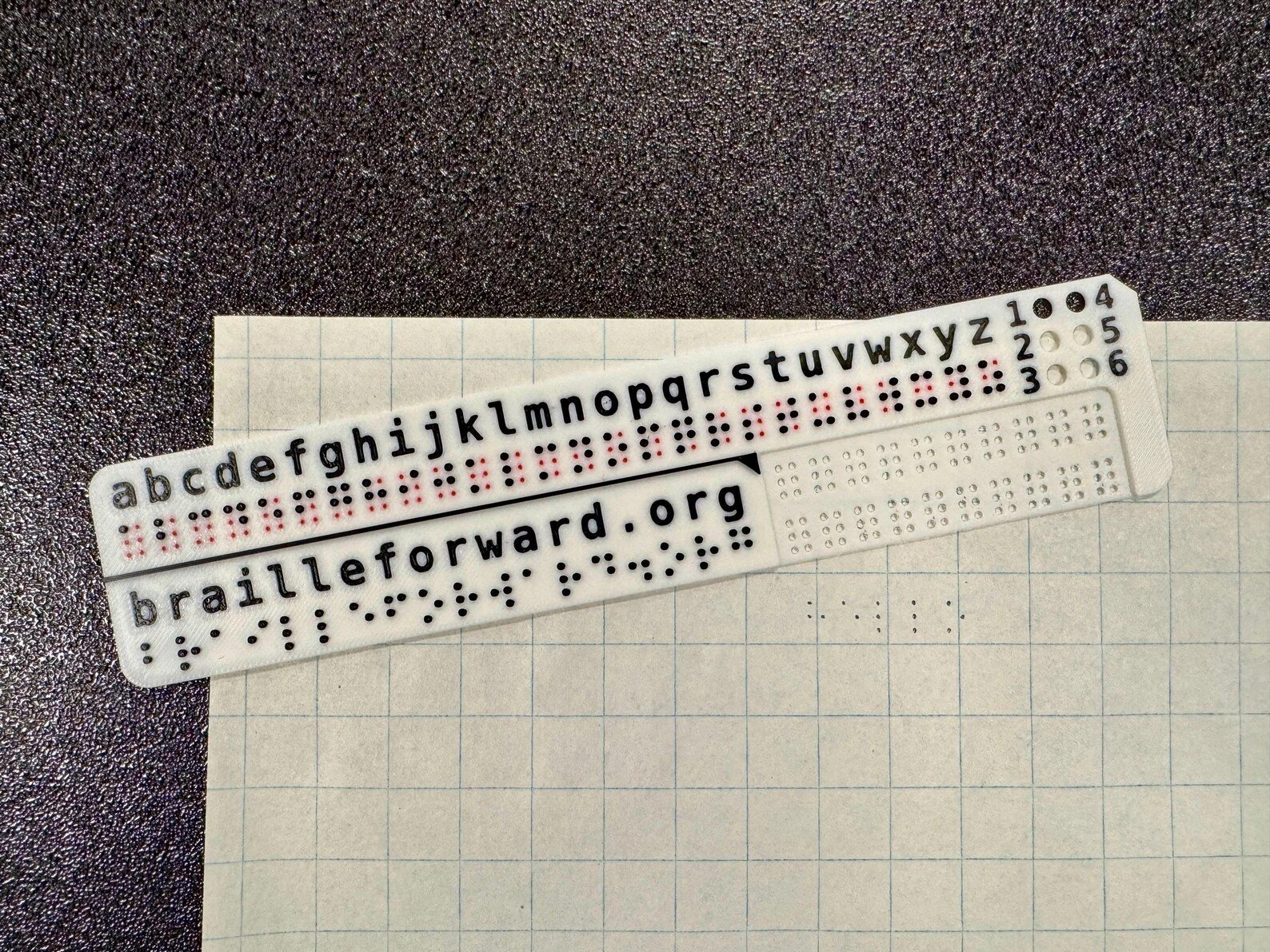 Braille Forward Bookmark
