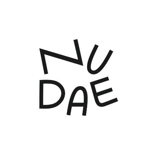 The logo for NUDAE Coffee, a popular cafe client in Costa Mesa, CA, partnered with MILA Co Advisory.