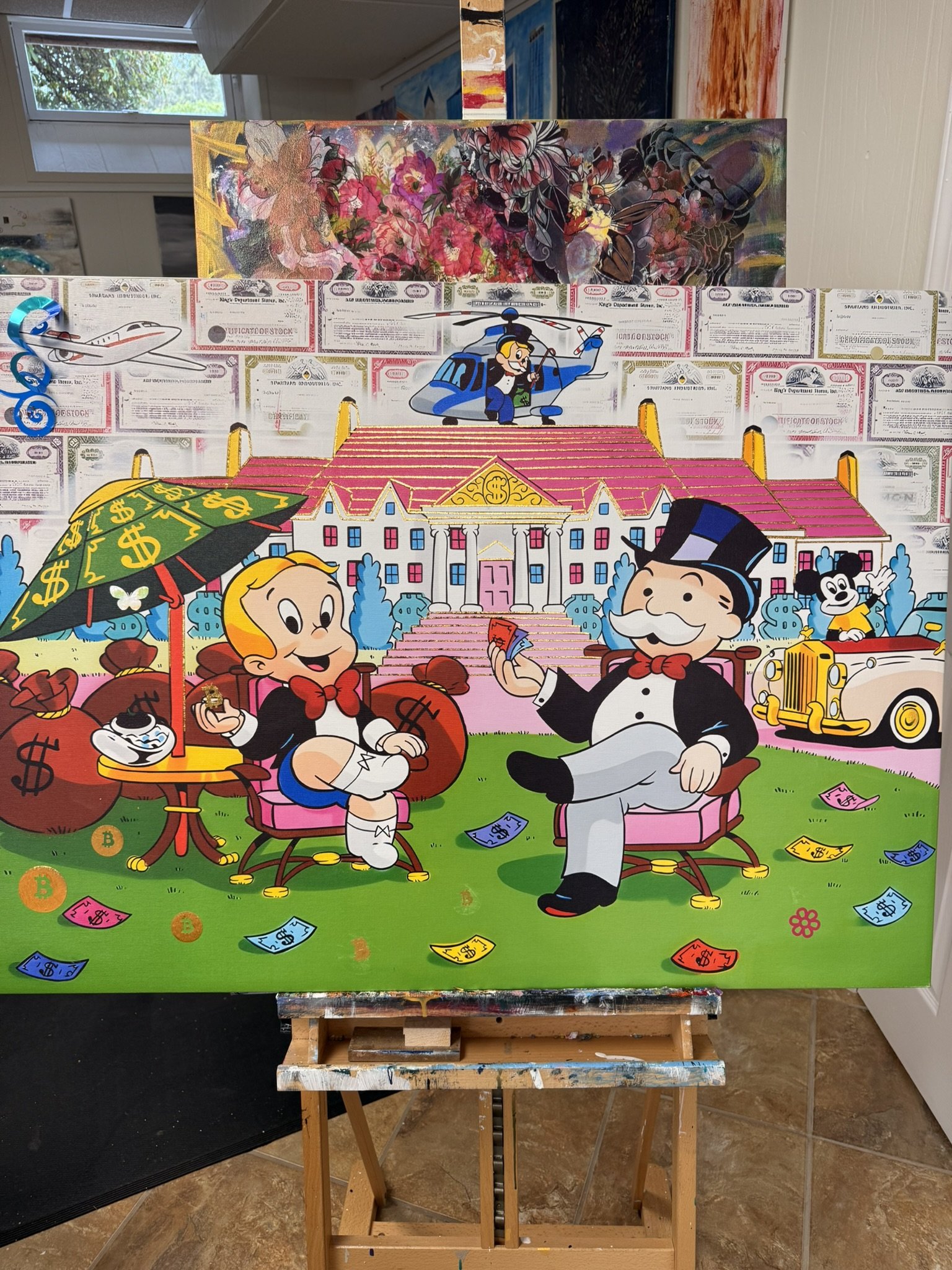 Opulent Cartoon Canvas Art