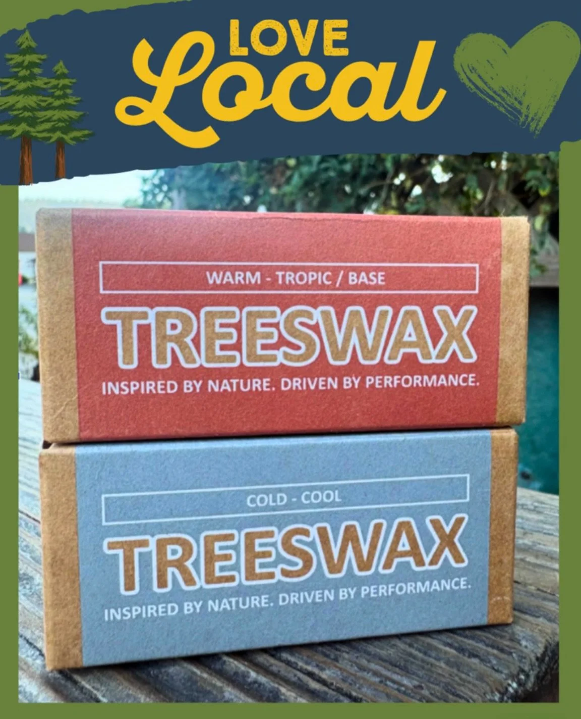 We recently started carrying Treeswax, and this one feels especially fun for us mountain surfers heading down to the water. 
Made by local surfers right here in Santa Cruz, it&rsquo;s hand-poured with ingredients sourced from mineral-rich earth and t