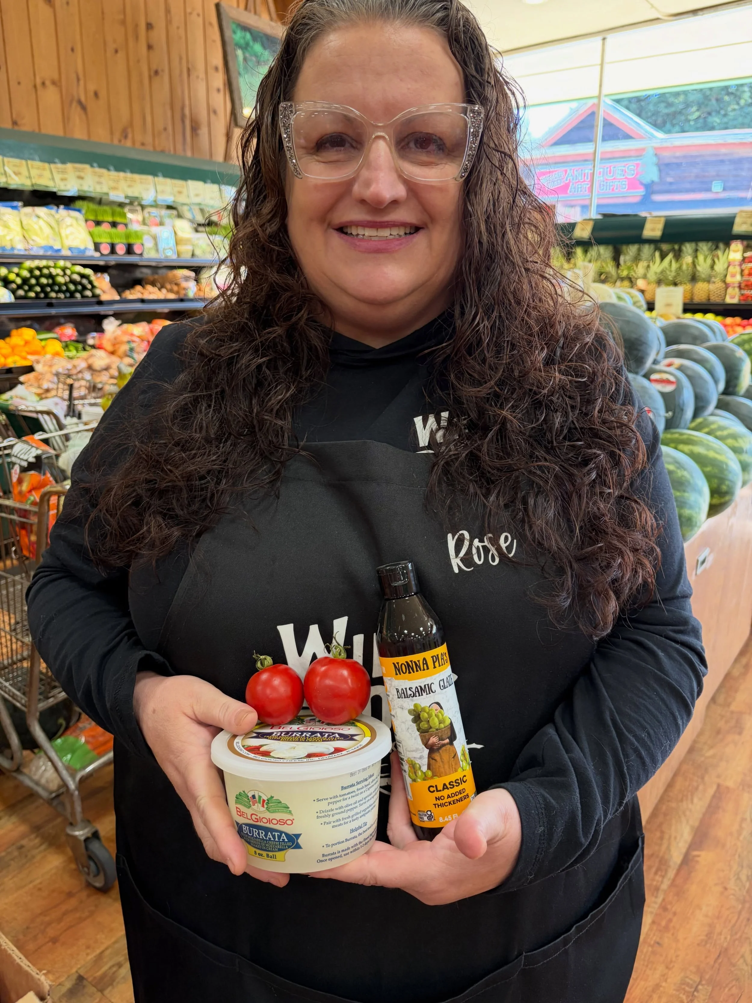 So many great options at our Boulder Creek location!
Here&rsquo;s some of our staff favorites:

Rose&rsquo;s favorites- dry farmed tomatoes, burrata, and balsamic glaze
Claire&rsquo;s favorite- Tates cookies!
Lou Anne&rsquo;s favorite- Mayana chocola