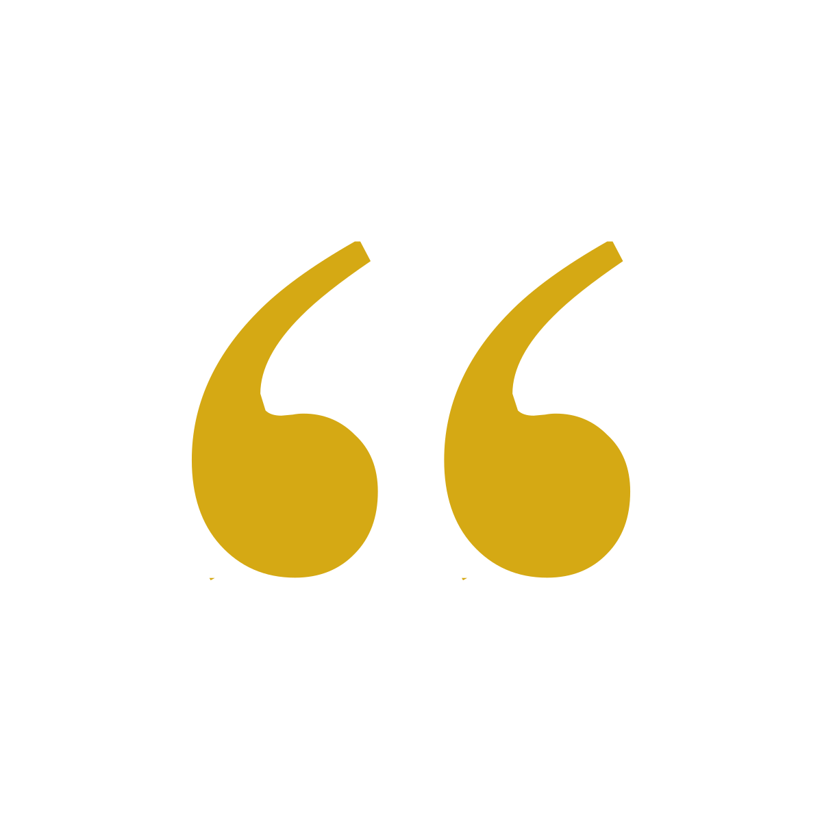 Gold quotation marks
