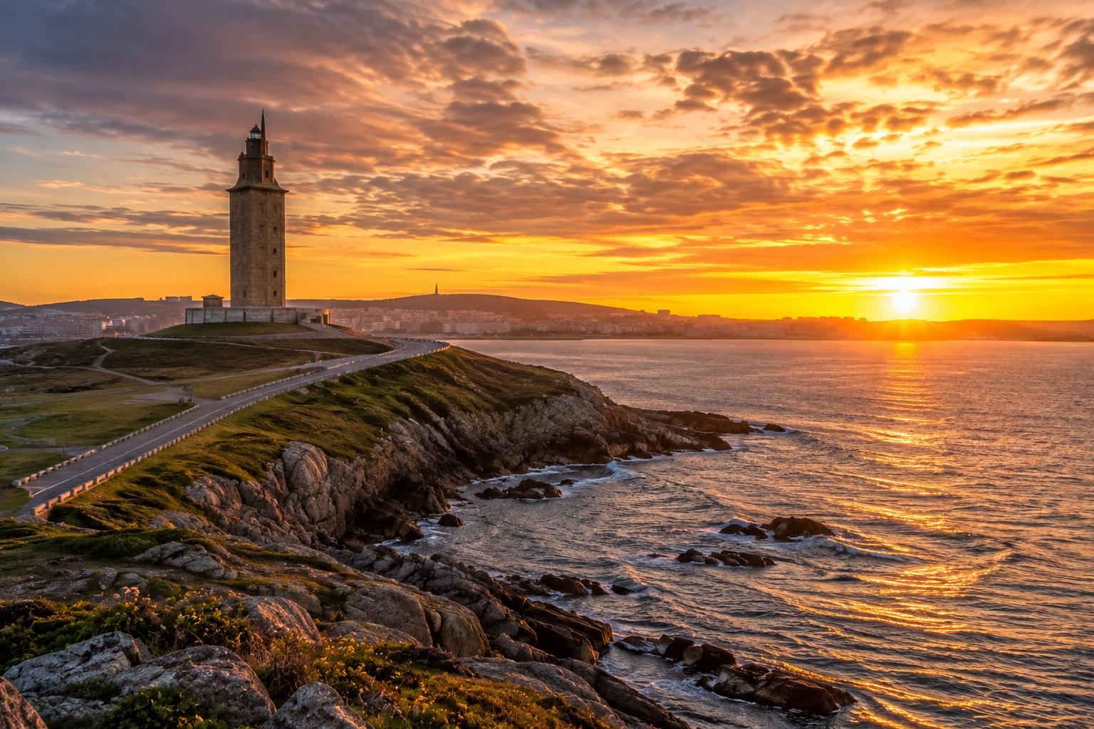 Transfer y tour por A Coruña con servicios para cada cliente, peregrino o empresas en berlinas y minivans