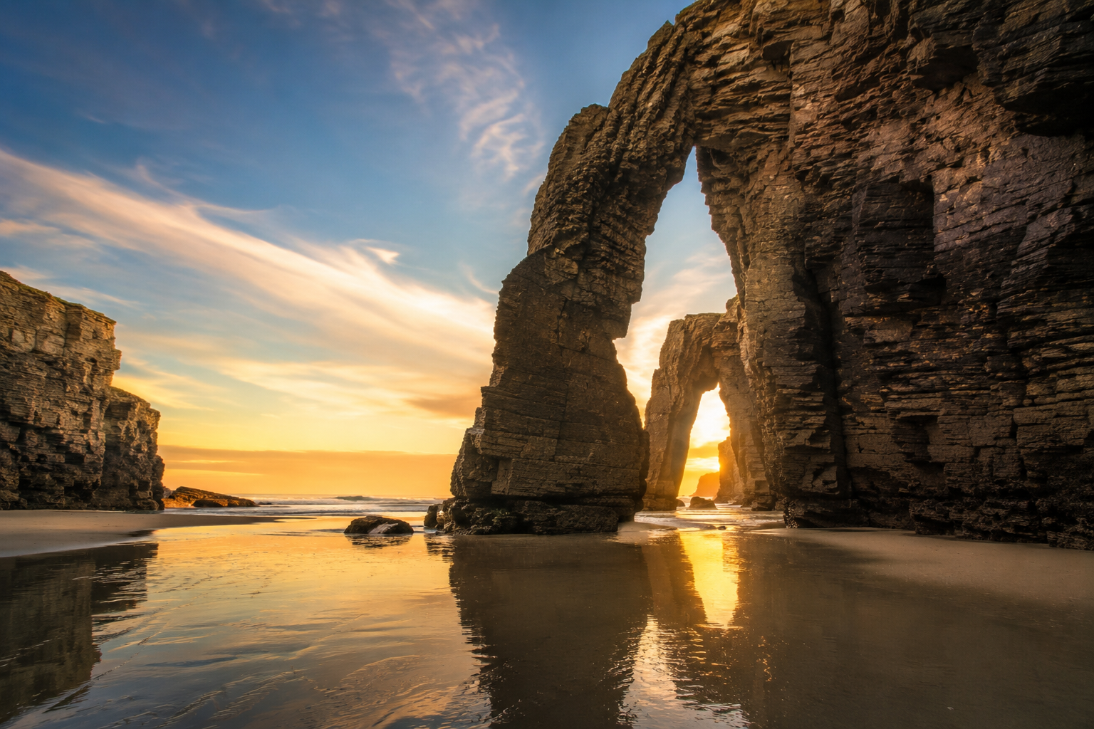 Tour playa de las Catedrales y Lugo, traslados en berlinas, minivans y taxi