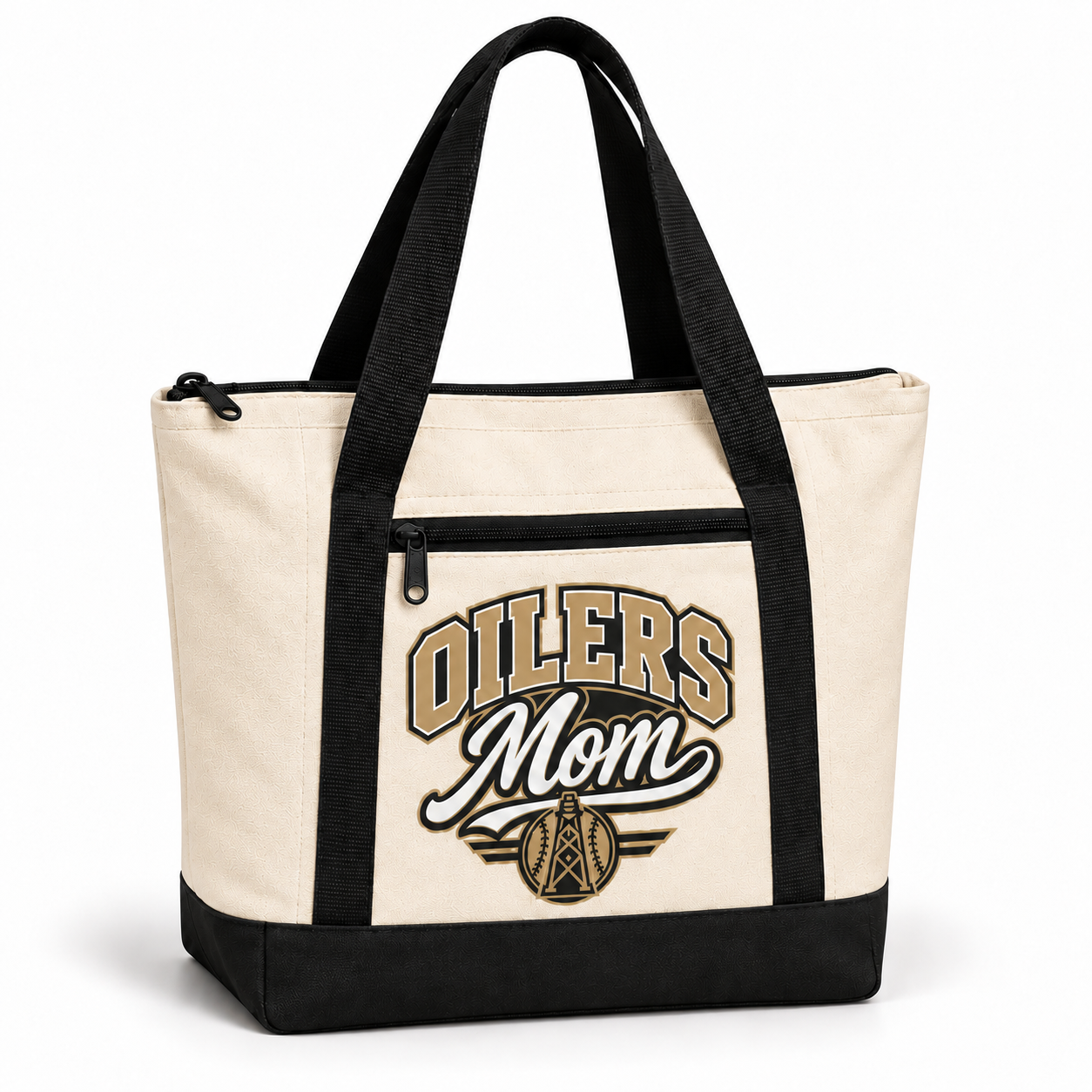 Oilers Mom - Premium Canvas Zip Tote