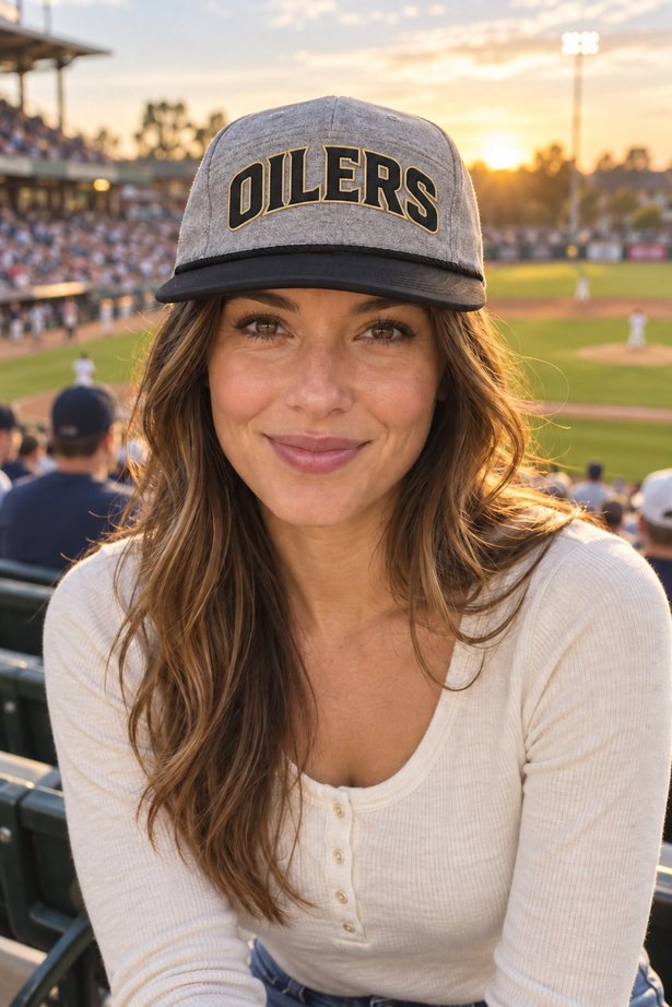 Oilers Arched - Five-Panel Rope Cap