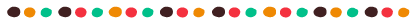 Empty white background with colorful, scattered dots at the top.