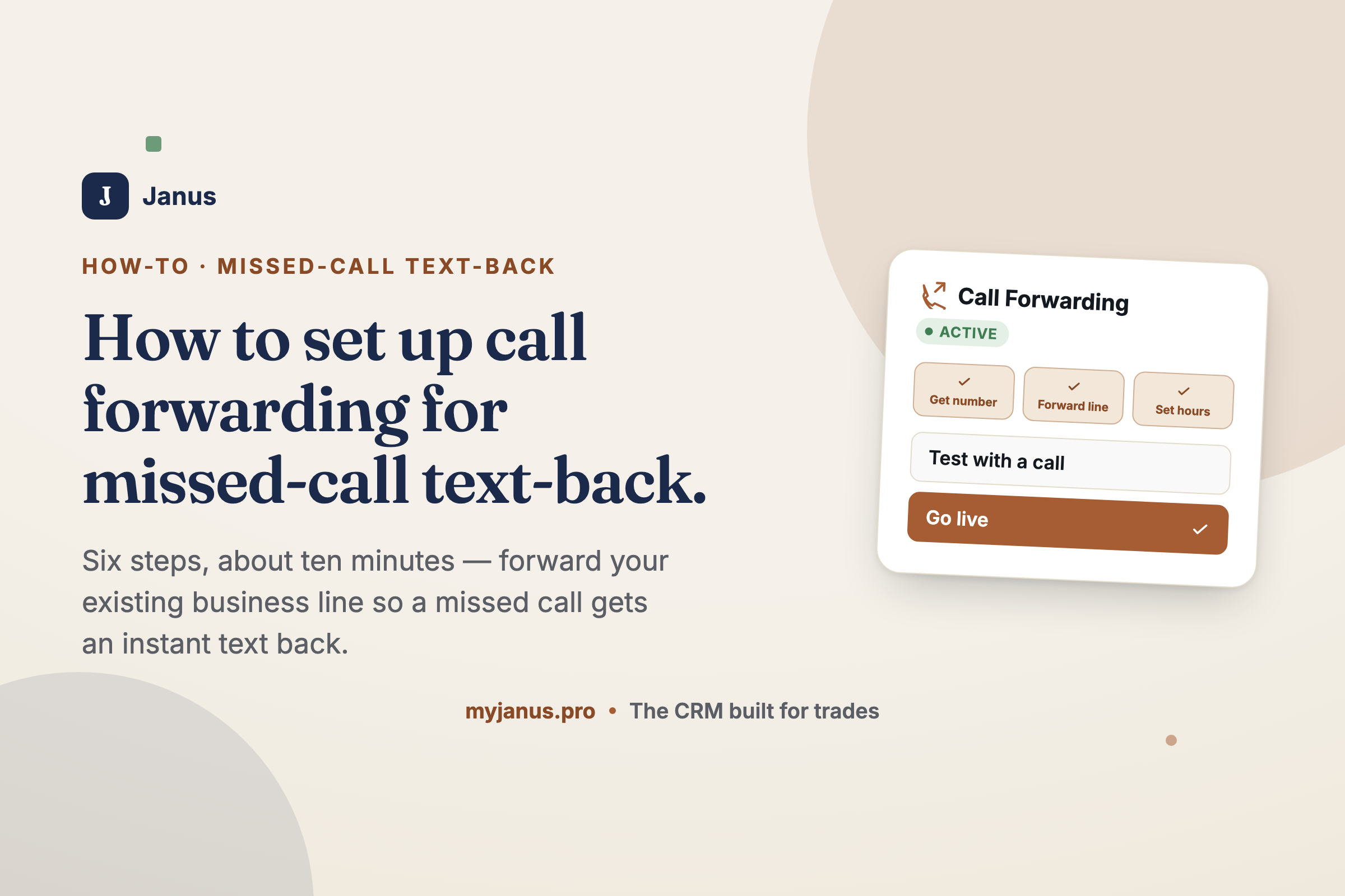 How to Set Up Call Forwarding for Missed-Call Text Back in 6 Steps
