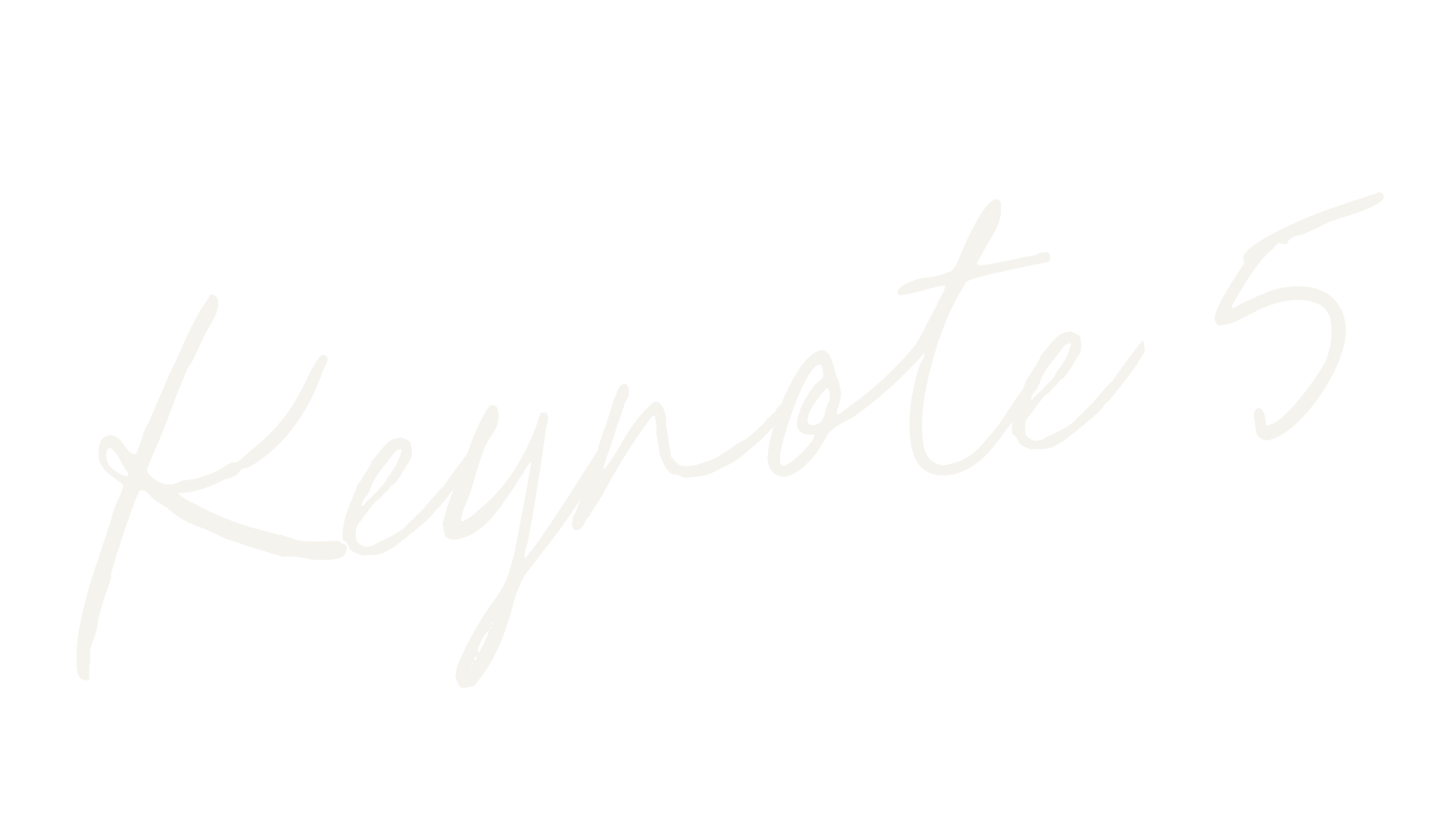 Text saying Keynote 5