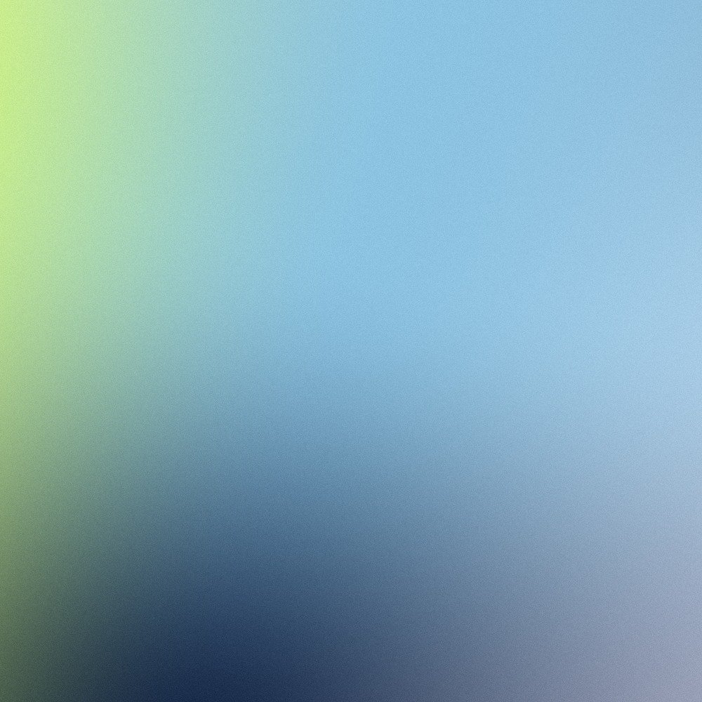 Blurred colorful gradient background with shades of green, blue, and black.