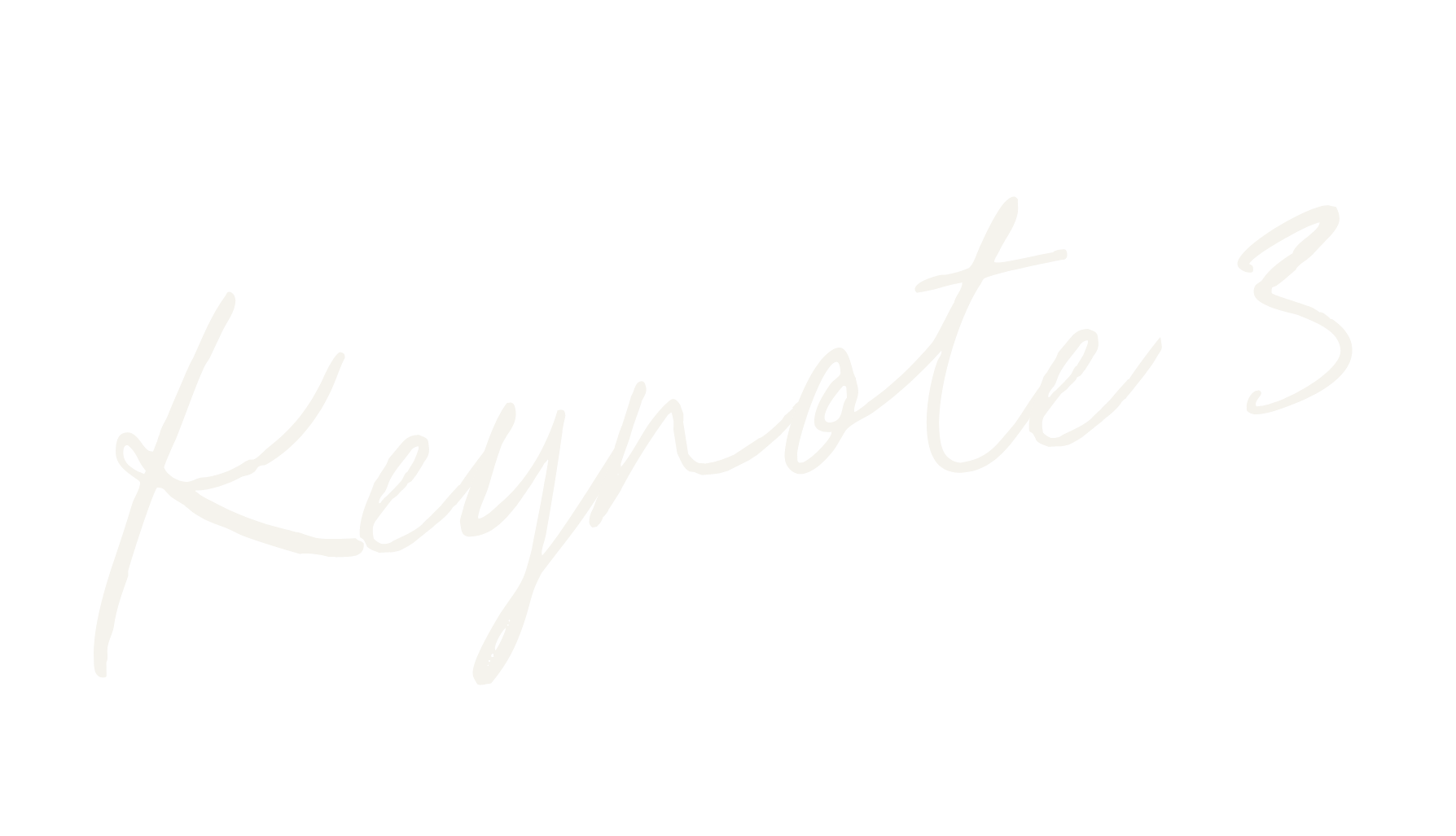 Text saying keynote 3.