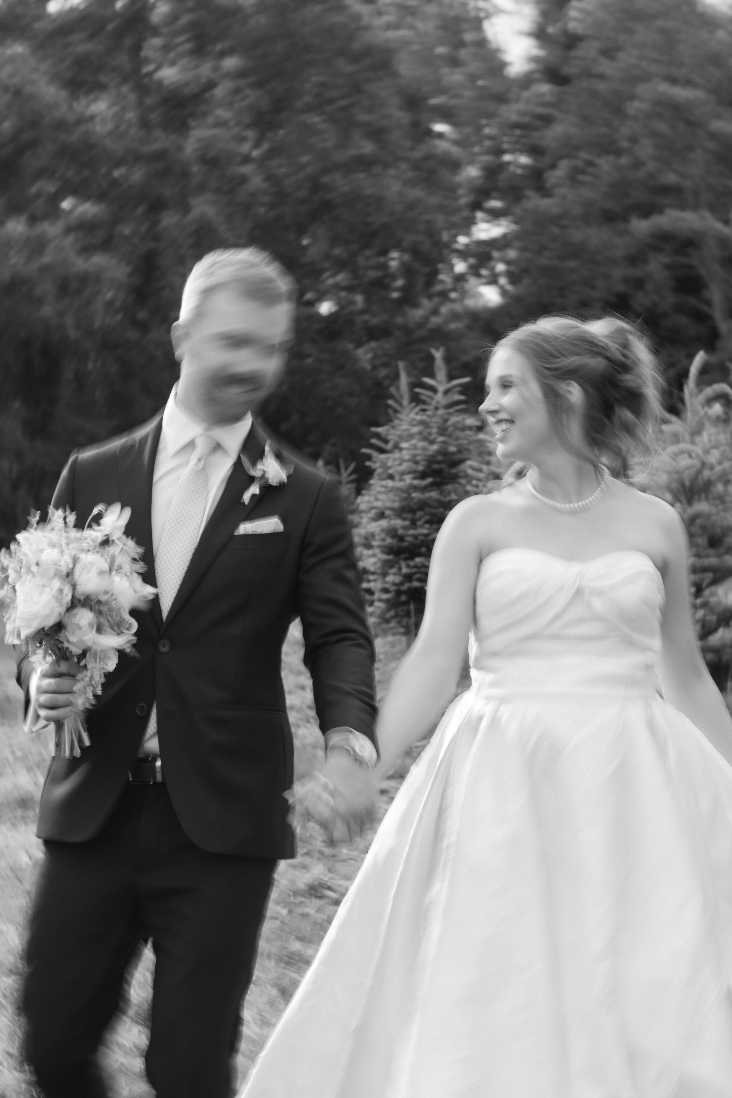 Couple walking hand in hand