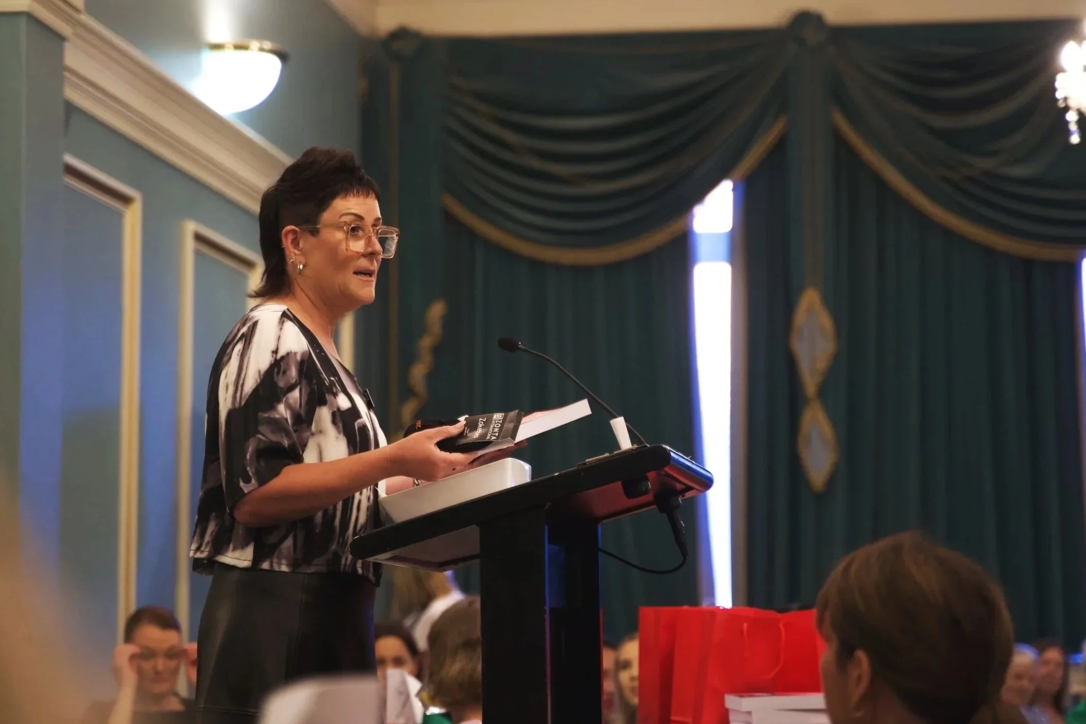 Rebecca Twemlow hosting