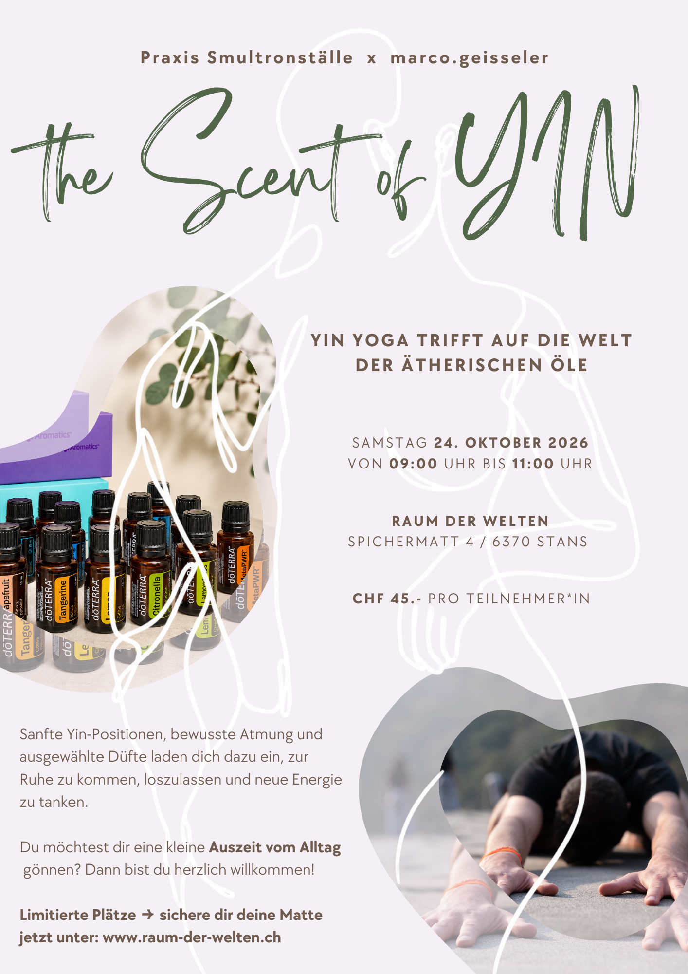 Flyer für einen Workshop - the Scent of Yin