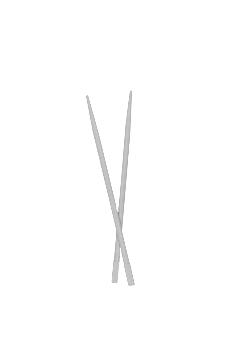 Pair of chopsticks crossed in an X shape with a black background