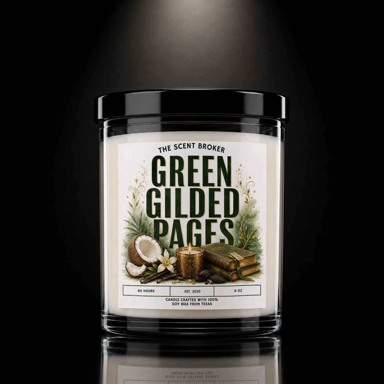 GREEN GILDED PAGES