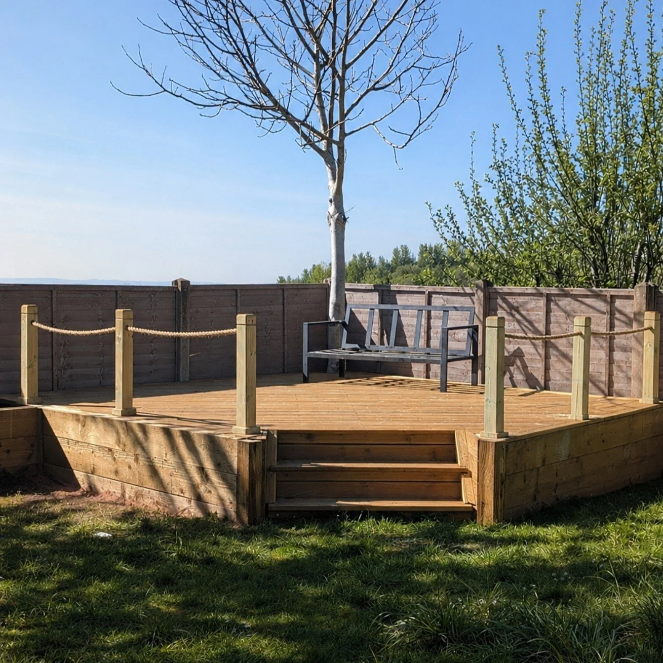 Decking project: raised decking
