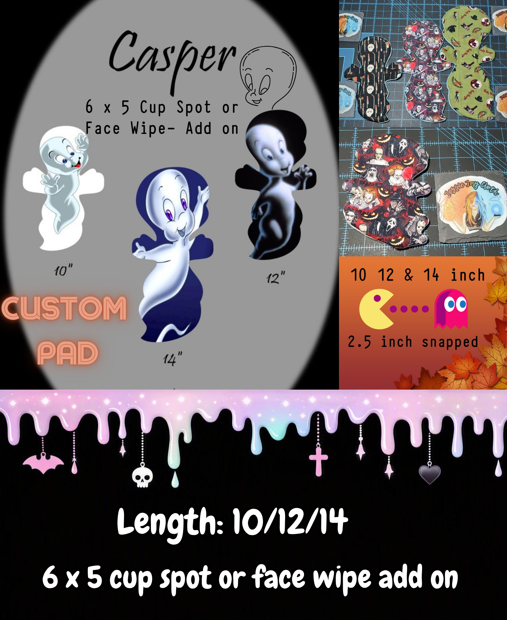 Custom Casper Cloth Pad | Ghost