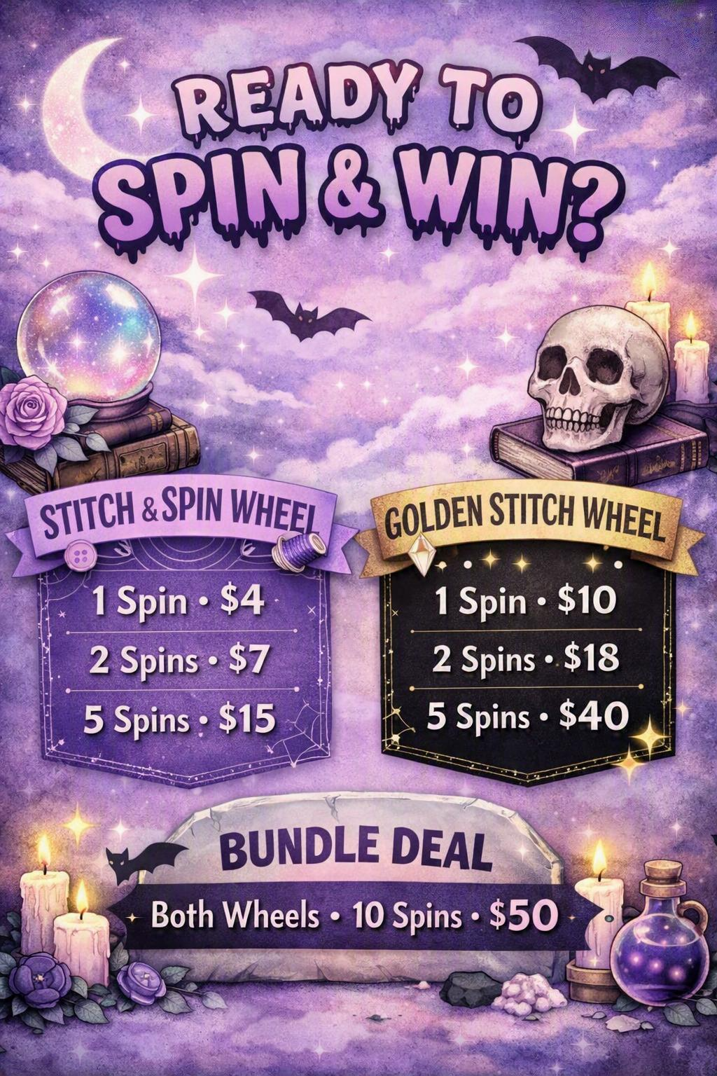 JJ’s Mystery Spin Game ✦ Handmade Goodies Edition